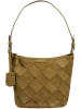 Burkely Leder-Schultertasche "Even Elin" in Khaki - (B)19 x (H)21 x (T)12 cm