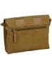 Burkely Leder-Umhängetasche "Even Elin" in Khaki - (B)24 x (H)18 x (T)6 cm