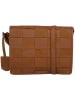 Burkely Leder-Umhängetasche "Even Elin" in Cognac - (B)24 x (H)18 x (T)6 cm