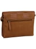 Burkely Leder-Umhängetasche "Even Elin" in Cognac - (B)24 x (H)18 x (T)6 cm