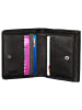 Burkely Leren portemonnee "Justg Jolie" zwart - (B)11 x (H)10 x (D)3 cm