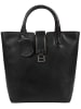 Burkely Leder-Henkeltasche "Modest Meghan" in Schwarz - (B)26,5 x (H)31 x (T)13 cm