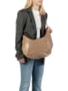 Burkely Leren schoudertas "Just Jolie" taupe - (B)45 x (H)28 x (D)9 cm