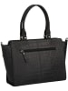 Burkely Leren handtas "Casual Cayla" zwart - (B)38 x (H)23 x (D)12 cm