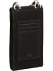 Burkely Leren smartphonetas "Still Selene" zwart - (B)10 x (H)18 x (D)2 cm