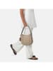Burkely Leder-Schultertasche "Beloved Bailey" in Taupe - (B)27 x (H)21 x (T)6 cm