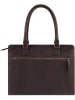 Burkely Leder-Henkeltasche "Antique Avery" in Dunkelbraun - (B)36 x (H)28 x (T)9 cm