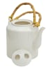 Clayre & Eef Teekanne in Weiß - 1,5 l