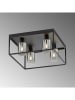 FISCHER & HONSEL Lampa sufitowa "Iska" w kolorze czarnym - 45 x 45 cm