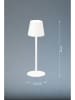 FISCHER & HONSEL Lampa stołowa LED "Tropea" w kolorze białym - wys. 38 x Ø 12 cm