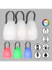 FISCHER & HONSEL Lampy zewnętrzne LED (3 szt.) w kolorze białym - wys. 16 x Ø 11 cm