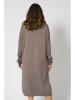 Plus Size Company Sukienka "Jorel" w kolorze szarobrązowym