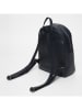 Victor & Hugo Paris Leder-Rucksack "Mini Lou" in Dunkelblau - (B)20 x (H)28 x (T)10 cm