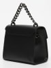 Victor & Hugo Paris Leder-Umhängetasche "Thea" in Schwarz - (B)19 x (H)17 x (T)10 cm