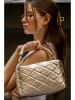 Victor & Hugo Paris Leder-Henkeltasche "Carla" in Gold - (B)26 x (H)18 x (T)8 cm