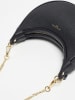 Victor & Hugo Paris Leder-Schultertasche "Tiva" in Schwarz - (B)23 x (H)13 x (T)6 cm