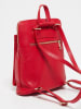 Victor & Hugo Paris Leder-Rucksack "Melania" in Rot - (B)24 x (H)27 x (T)9 cm