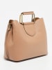 Victor & Hugo Paris Leder-Henkeltasche "Biana" in Taupe - (B)29 x (H)25 x (T)13 cm