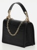 Victor & Hugo Paris Leder-Schultertasche "Sara" in Schwarz - (B)24 x (H)17 x (T)9 cm