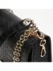 Victor & Hugo Paris Leder-Schultertasche "Sara" in Schwarz - (B)24 x (H)17 x (T)9 cm