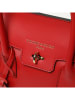 Victor & Hugo Paris Leder-Henkeltasche "Jany" in Rot - (B)25 x (H)19 x (T)7 cm