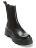Frank Daniel Leder-Chelsea-Boots in Schwarz