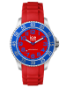 Ice Watch Quarzuhr "Steel" in Rot/ Silber-Blau