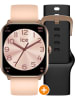 Ice Watch 2tlg. Set: Smartwatch "ICE 1.0" mit Wechselband in Creme/ Schwarz