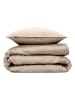 Zo!Home Mako-Satin-Bettwäsche-Set "Fiori di Satinado" in Beige
