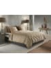 Zo!Home Mako-Satin-Bettwäsche-Set "Fiori di Satinado" in Beige