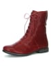 Think! Leder-Stiefeletten in Rot