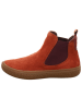 Think! Leder-Chelsea-Boots "Tjub" in Orange