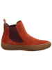 Think! Leder-Chelsea-Boots "Tjub" in Orange