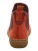 Think! Leder-Chelsea-Boots "Tjub" in Orange