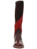 Think! Leren laarzen "Cogita" bruin/rood