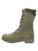 Think! Leder-Stiefel "Cogita" in Khaki