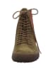 Think! Leren boots "Kusabi" kaki