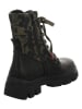 Think! Leder-Boots "Kangae" in Schwarz/ Khaki