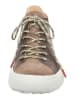 Think! Leren sneakers "Kusabi" kaki