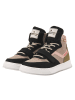 Vingino Skórzane sneakersy "Senne" w kolorze czarnym ze wzorem