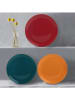 Violeta Home 6-delige set: dessertborden geel/blauw/rood - Ø 20 cm
