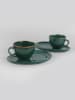 Hermia 2er-Set: Kaffeetassen in Grün - 215 ml