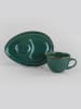 Hermia 2-delige set: koffiekopjes groen - 215 ml