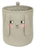 roommate Aufbewahrungskorb "Bunny" in Grau - (H)40 x Ø 35 cm