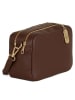 Anna Morellini Leder-Umhängetasche "Pippa" in Dunkelbraun - (B)25 x (H)16 x (T)6 cm