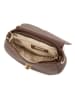 Anna Morellini Leder-Umhängetasche "Iseppa" in Dunkelbraun - (B)24 x (H)21 x (T)9 cm
