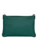 Anna Morellini Leder-Schultertasche "Sancia" in Grün - (B)25 x (H)16 x (T)4 cm