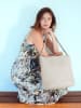 Zwei Schoudertas "M110" beige - (B)36 x (H)30 x (D)15 cm