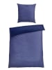 Schiesser Feinbiber-Bettwäsche-Set in Dunkelblau