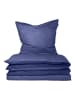 Schiesser Feinbiber-Bettwäsche-Set in Dunkelblau